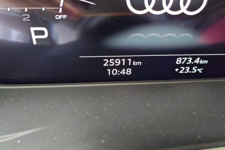 Used Audi A5 2023 Sportback 40 TFSI Fashionable and Dynamic Model Odometer Close Up