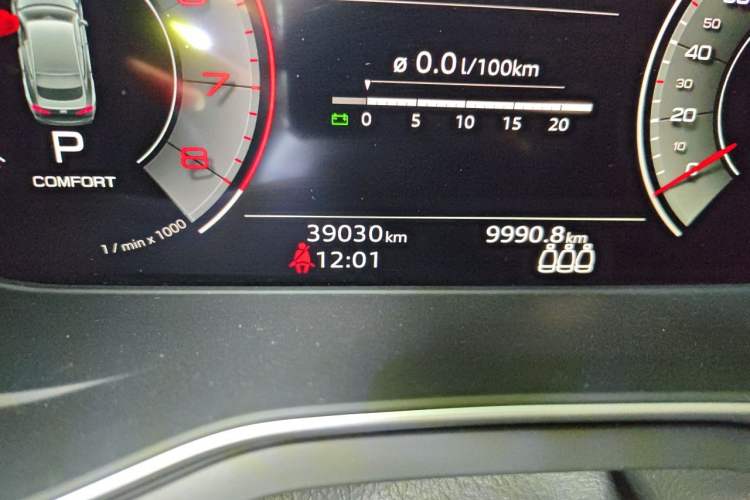 Used Audi A5 2023 Sportback 40 TFSI Fashionable and Dynamic Model Odometer Close Up