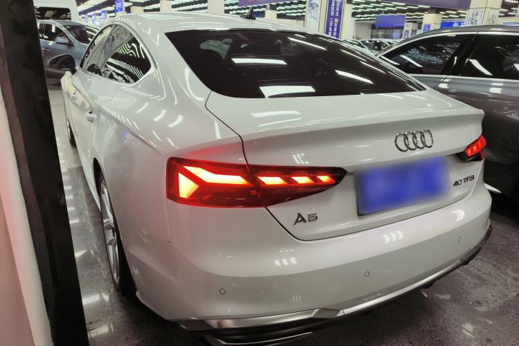 Used Audi A5 2023 Sportback 40 TFSI Fashionable and Dynamic Model Rear Left 45 Deg