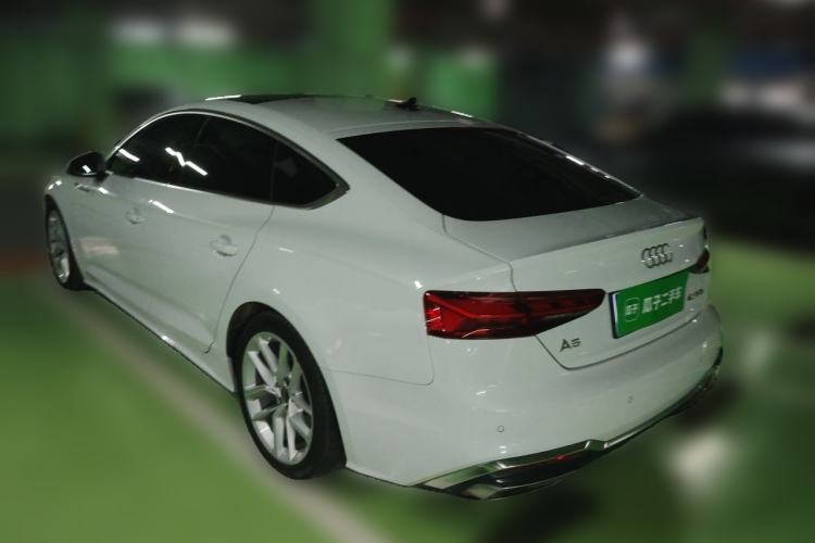 Used Audi A5 2023 Sportback 40 TFSI Fashionable and Dynamic Model Rear Left 45 Deg