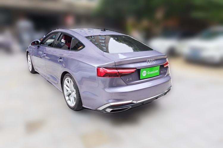 Used Audi A5 2023 Sportback 40 TFSI Fashionable and Dynamic Model Rear Left 45 Deg