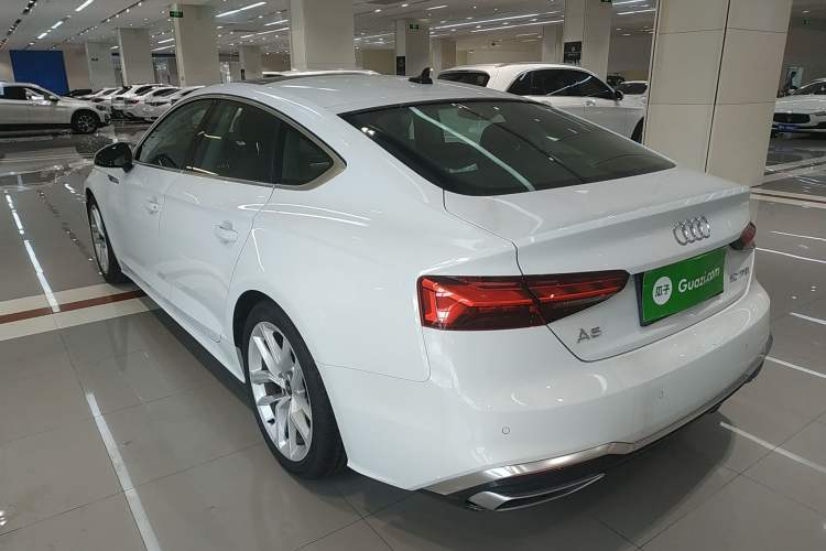 Used Audi A5 2023 Sportback 40 TFSI Fashionable and Dynamic Model Rear Left 45 Deg