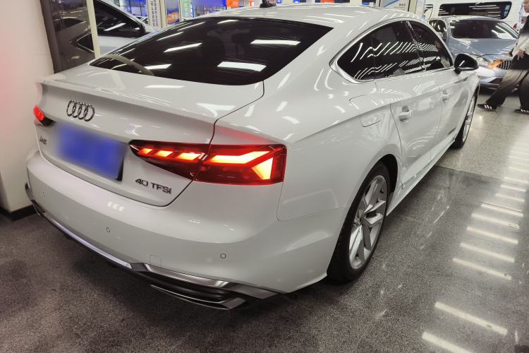 Used Audi A5 2023 Sportback 40 TFSI Fashionable and Dynamic Model Rear Right 45 Deg