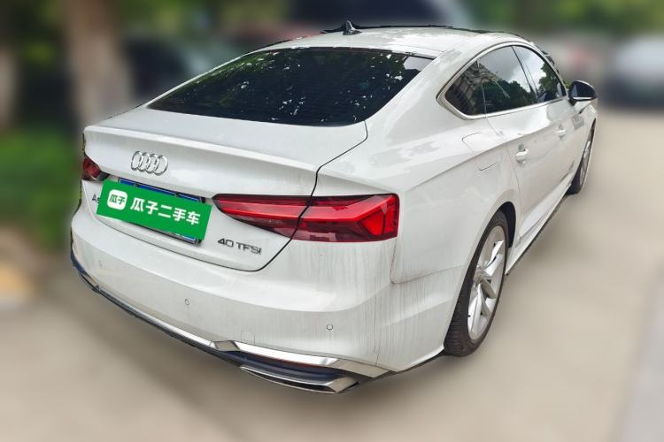 Used Audi A5 2023 Sportback 40 TFSI Fashionable and Dynamic Model Rear Right 45 Deg