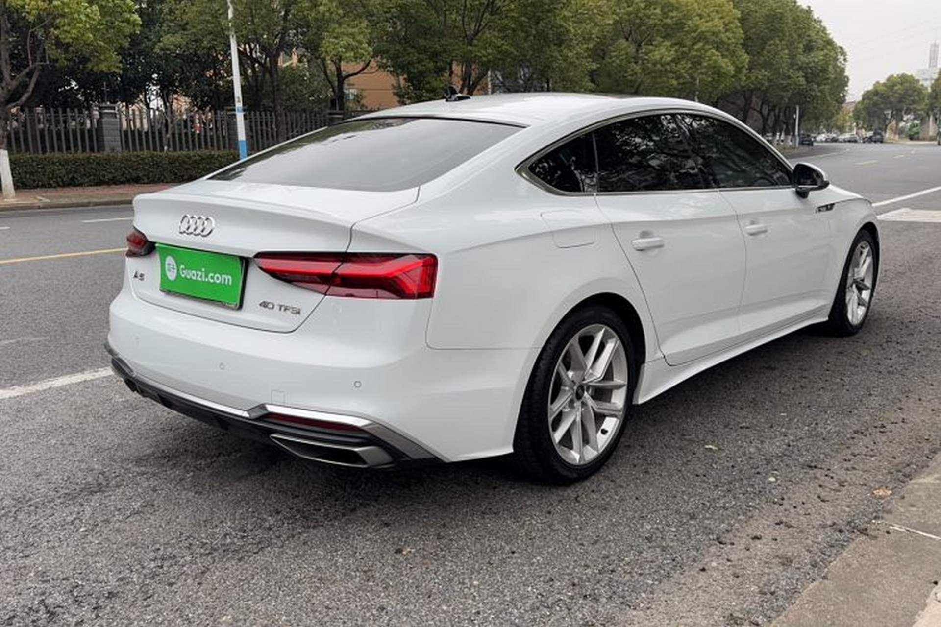 Used Audi A5 2023 Sportback 40 TFSI Fashionable and Dynamic Model Rear Right 45 Deg