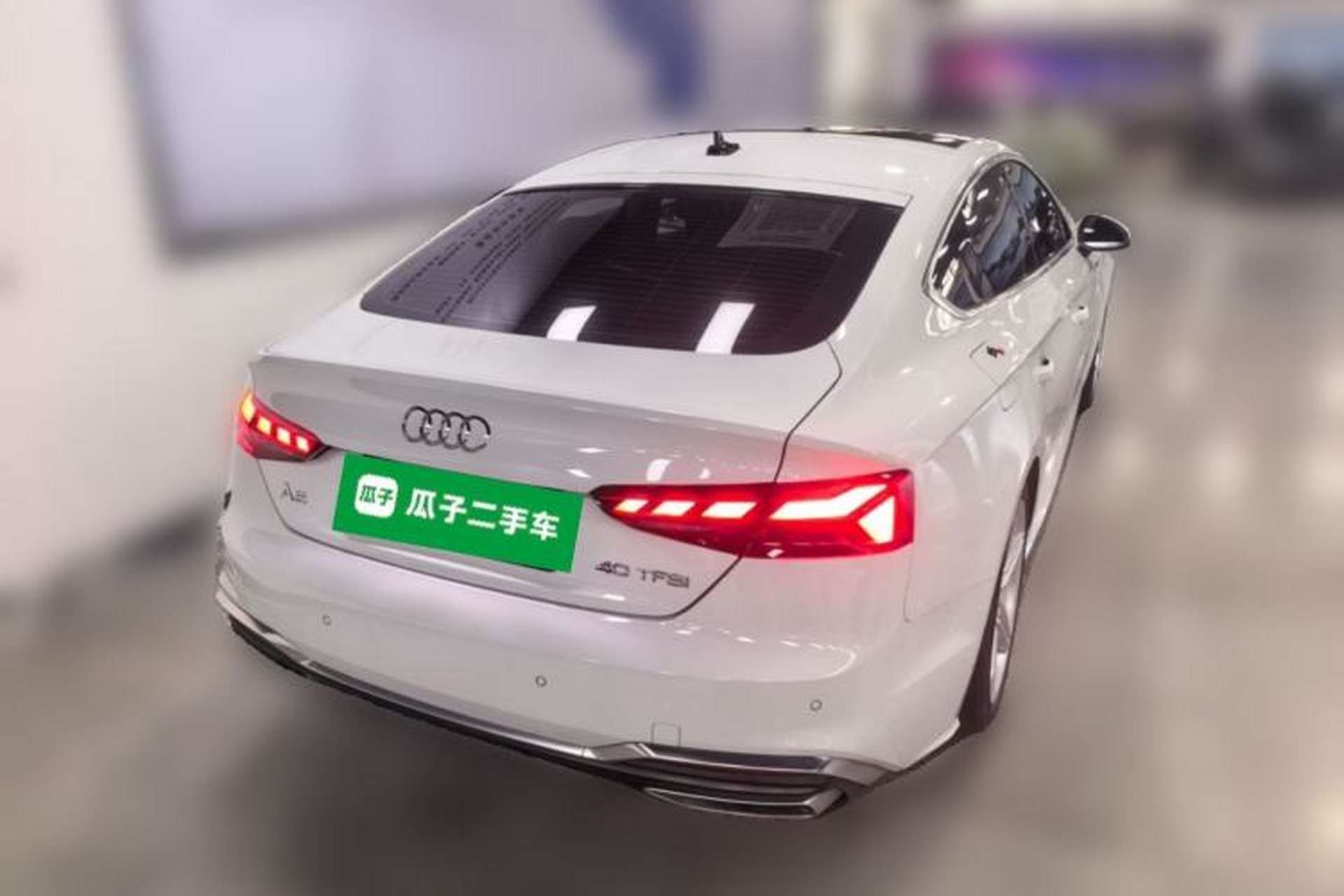 Used Audi A5 2023 Sportback 40 TFSI Fashionable and Dynamic Model Rear Right 45 Deg