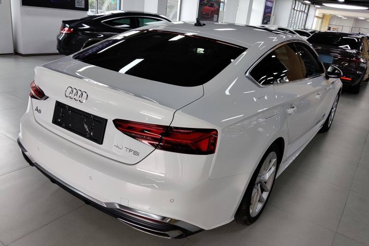 Used Audi A5 2023 Sportback 40 TFSI Fashionable and Dynamic Model Rear Right 45 Deg