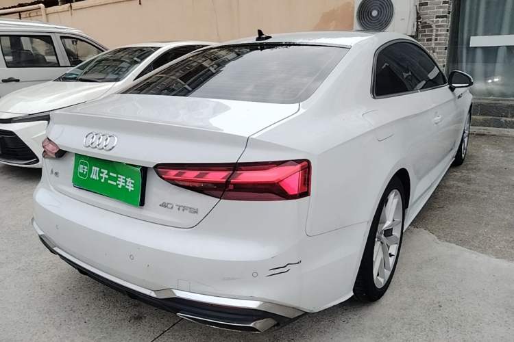 Used Audi A5 2023 Coupe 40 TFSI Fashionable and Dynamic Model Rear Right 45 Deg