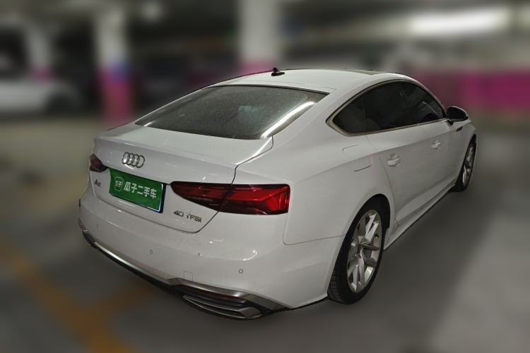 Used Audi A5 2023 Sportback 40 TFSI Fashionable and Dynamic Model Rear Right 45 Deg
