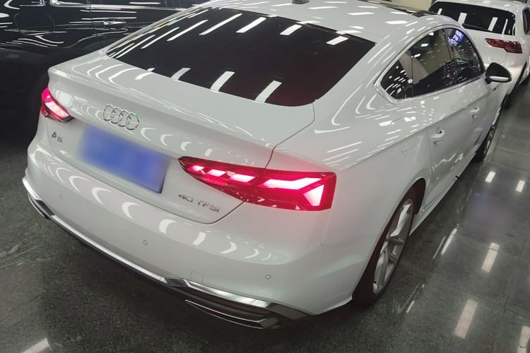 Used Audi A5 2023 Sportback 40 TFSI Fashionable and Dynamic Model Rear Right 45 Deg