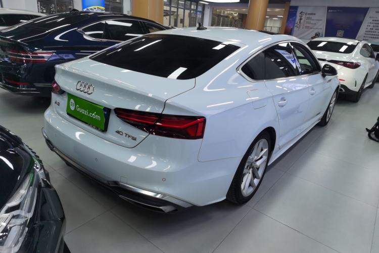 Used Audi A5 2023 Sportback 40 TFSI Fashionable and Dynamic Model Rear Right 45 Deg