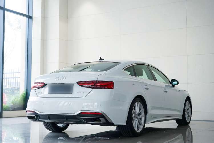Used Audi A5 2023 Sportback 40 TFSI Fashionable and Dynamic Model Rear Right 45 Deg