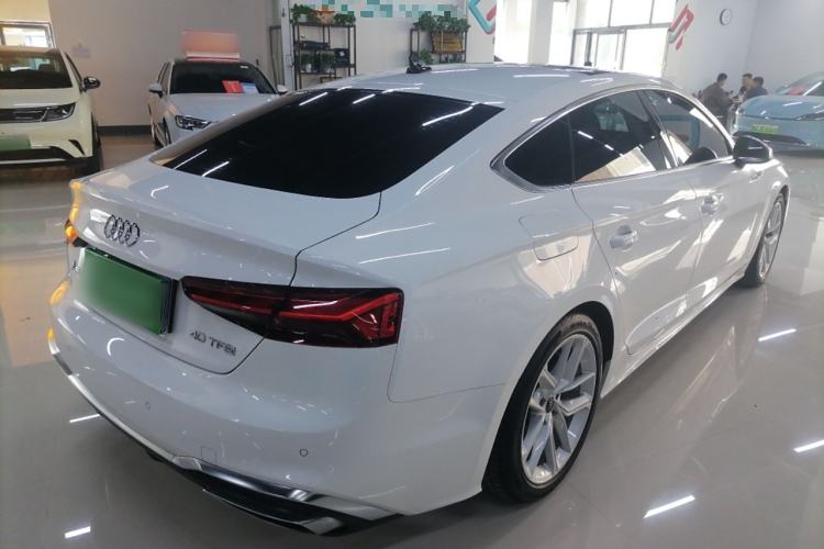 Used Audi A5 2023 Sportback 40 TFSI Fashionable and Dynamic Model Rear Right 45 Deg