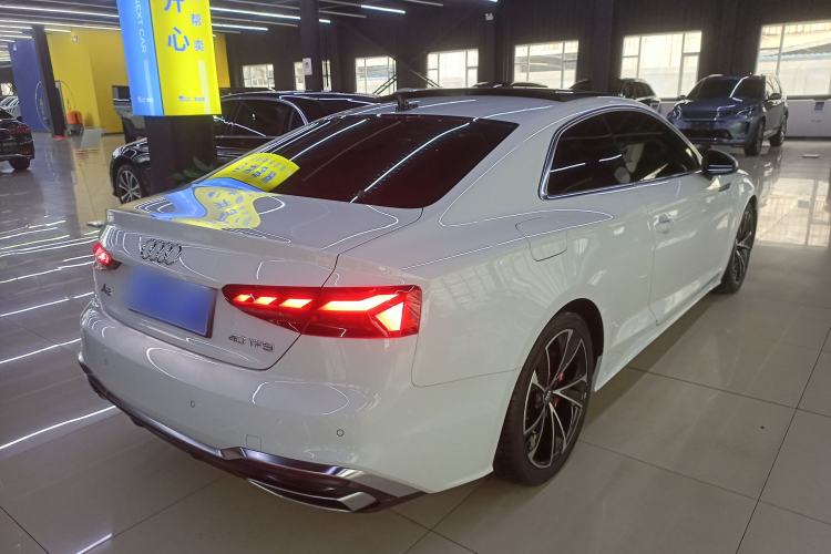 Used Audi A5 2023 Coupe 40 TFSI Fashionable and Dynamic Model Rear Right 45 Deg