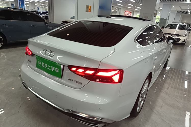 Used Audi A5 2023 Sportback 40 TFSI Fashionable and Dynamic Model Rear Right 45 Deg