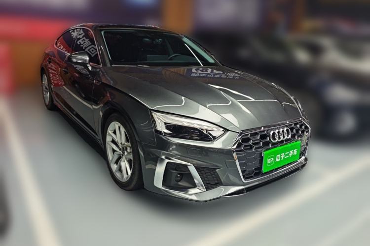 Used Audi A5 2024 Sportback 40 TFSI Fashionable and Dynamic Model Front Right 45 Deg
