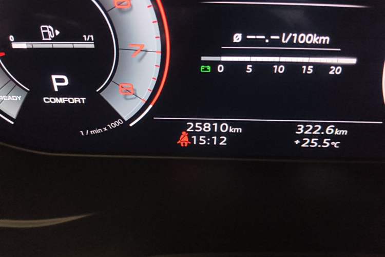 Used Audi A5 2024 Sportback 40 TFSI quattro Luxury Dynamic Model Odometer Close Up