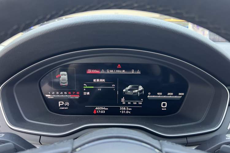 Used Audi A5 2024 Sportback 40 TFSI Fashionable and Dynamic Model Odometer Close Up