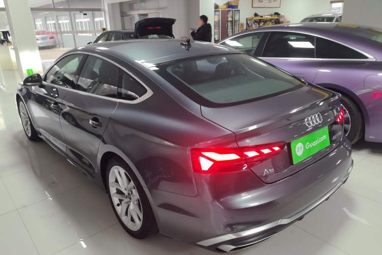 Used Audi A5 2024 Sportback 40 TFSI Fashionable and Dynamic Model Rear Left 45 Deg