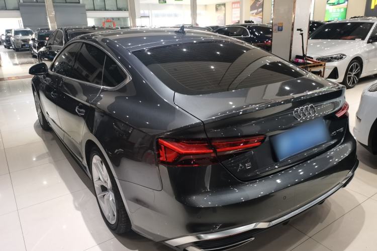 Used Audi A5 2024 Sportback 40 TFSI Fashionable and Dynamic Model Rear Left 45 Deg