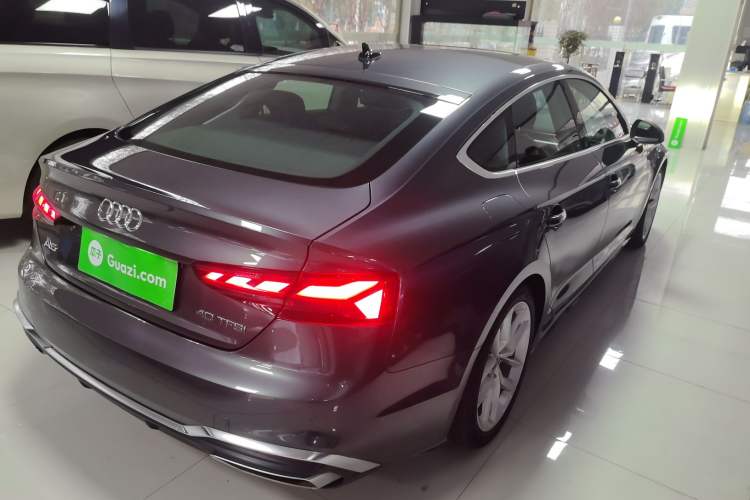 Used Audi A5 2024 Sportback 40 TFSI Fashionable and Dynamic Model Rear Right 45 Deg