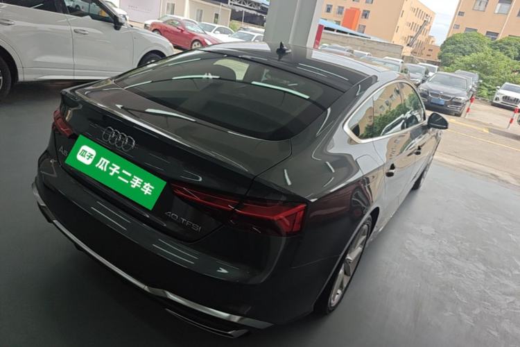 Used Audi A5 2024 Sportback 40 TFSI Fashionable and Dynamic Model Rear Right 45 Deg
