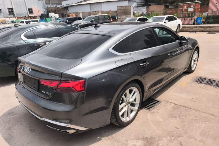 Used Audi A5 2024 Sportback 40 TFSI Fashionable and Dynamic Model Rear Right 45 Deg
