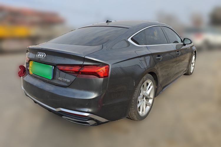 Used Audi A5 2024 Sportback 40 TFSI Fashionable and Dynamic Model Rear Right 45 Deg