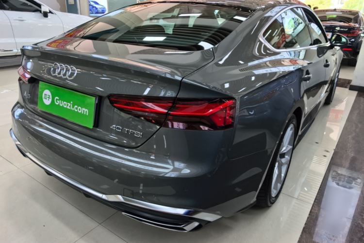 Used Audi A5 2024 Sportback 40 TFSI Fashionable and Dynamic Model Rear Right 45 Deg