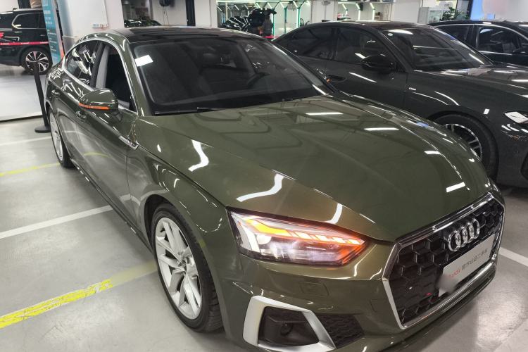 Used Audi A5 2024 Sportback 40 TFSI Fashionable and Dynamic Model Front Right 45 Deg