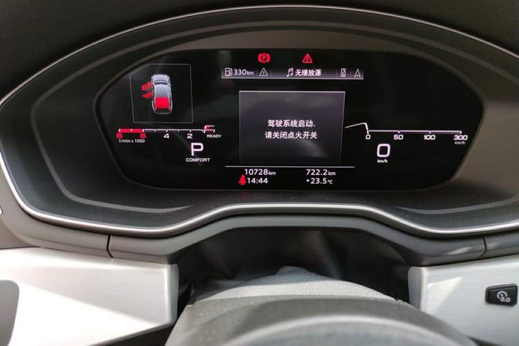 Used Audi A5 2024 Sportback 40 TFSI quattro Luxury Dynamic Model Odometer Close Up