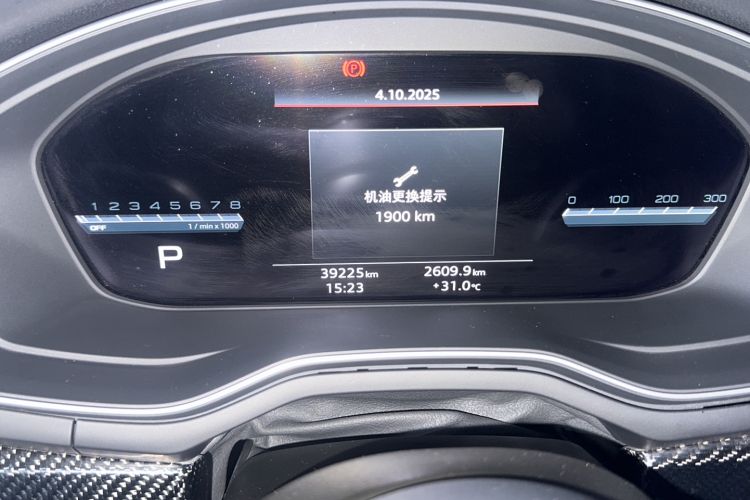 Used Audi A5 2024 Sportback 40 TFSI quattro Luxury Dynamic Model Odometer Close Up