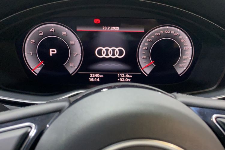 Used Audi A5 2024 Sportback 40 TFSI Fashionable and Dynamic Model Odometer Close Up