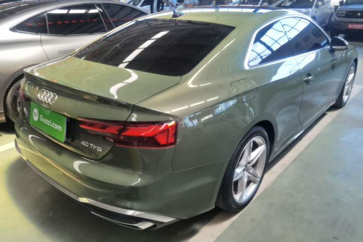 Used Audi A5 2024 Coupe 40 TFSI Fashion Dynamic Model Rear Right 45 Deg