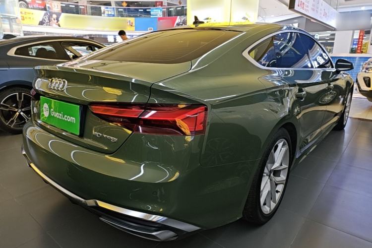 Used Audi A5 2024 Sportback 40 TFSI Fashionable and Dynamic Model Rear Right 45 Deg