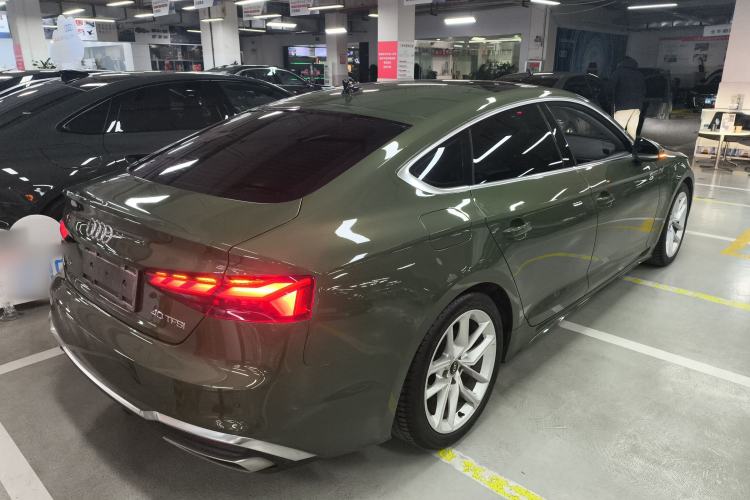 Used Audi A5 2024 Sportback 40 TFSI Fashionable and Dynamic Model Rear Right 45 Deg