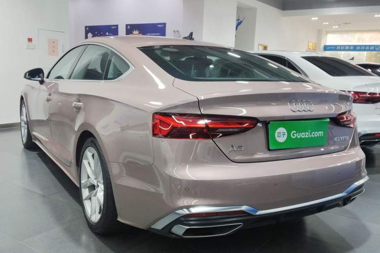 Used Audi A5 2024 Sportback 40 TFSI Fashionable and Dynamic Model Rear Left 45 Deg