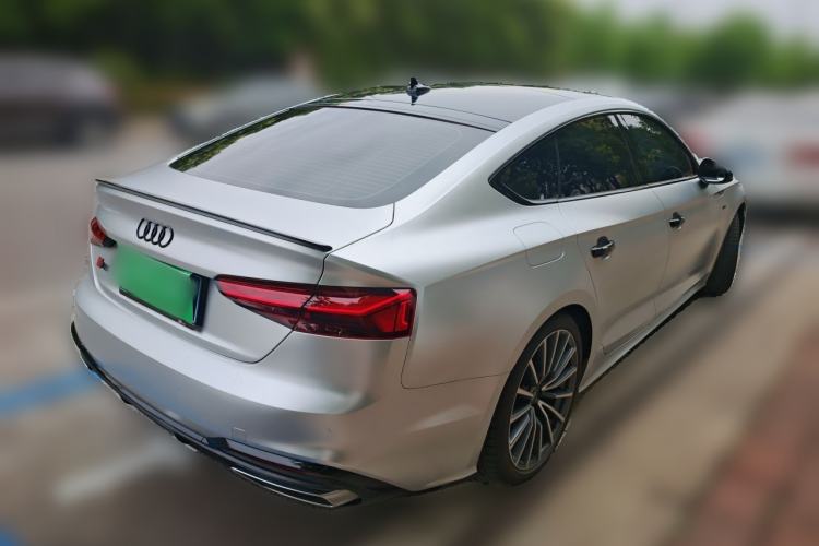 Used Audi A5 2024 Sportback 40 TFSI quattro Luxury Dynamic Model Rear Right 45 Deg