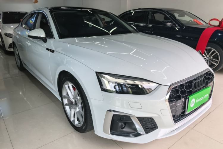 Used Audi A5 2024 Sportback 40 TFSI Fashionable and Dynamic Model Front Right 45 Deg
