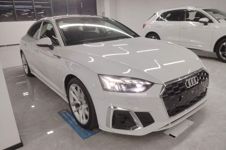 Used Audi A5 2024 Sportback 40 TFSI Fashionable and Dynamic Model Front Right 45 Deg