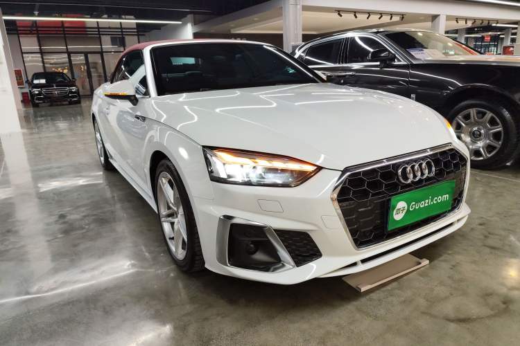Used Audi A5 2024 Cabriolet 40 TFSI Fashionable and Dynamic Model Front Right 45 Deg