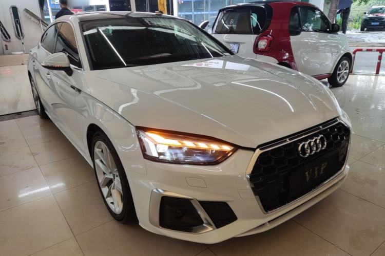 Used Audi A5 2024 Sportback 40 TFSI Fashionable and Dynamic Model Front Right 45 Deg