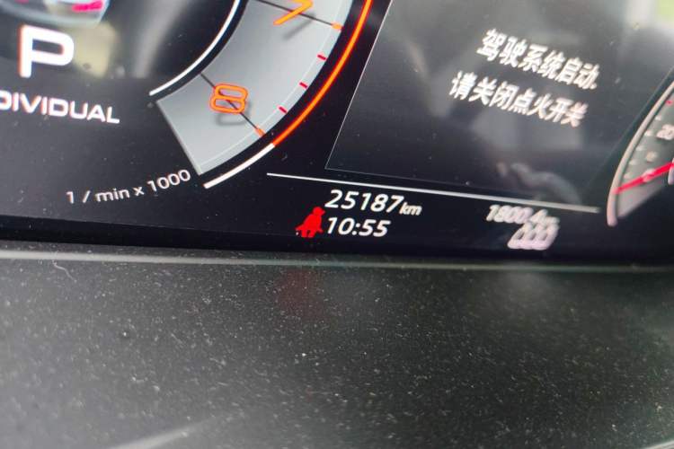 Used Audi A5 2024 Sportback 40 TFSI Fashionable and Dynamic Model Odometer Close Up