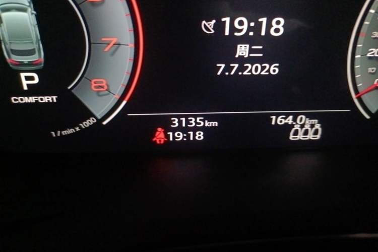 Used Audi A5 2024 Sportback 40 TFSI Fashionable and Dynamic Model Odometer Close Up