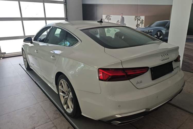 Used Audi A5 2024 Sportback 40 TFSI Fashionable and Dynamic Model Rear Left 45 Deg