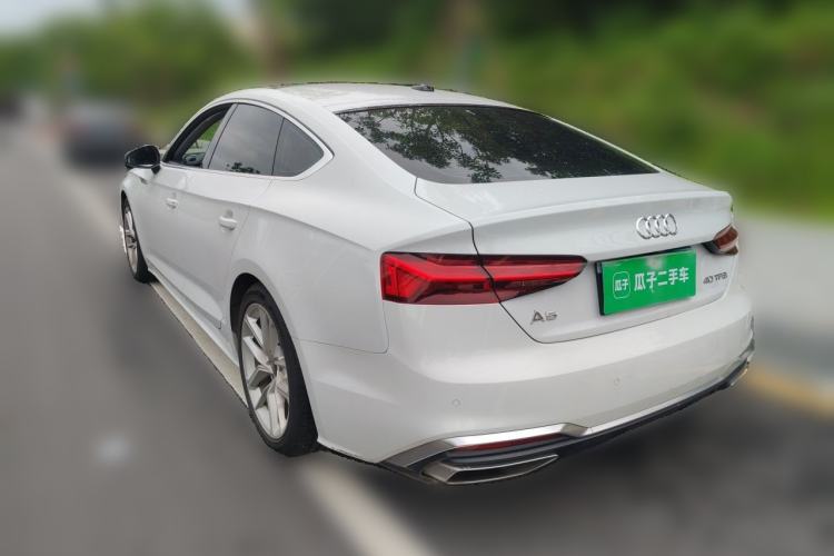 Used Audi A5 2024 Sportback 40 TFSI Fashionable and Dynamic Model Rear Left 45 Deg