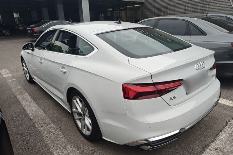 Used Audi A5 2024 Sportback 40 TFSI Fashionable and Dynamic Model Rear Left 45 Deg