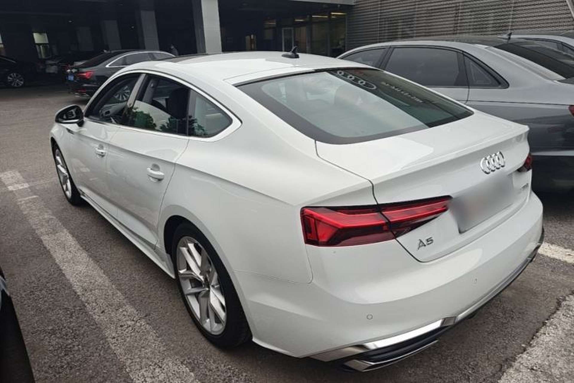 Used Audi A5 2024 Sportback 40 TFSI Fashionable and Dynamic Model Rear Left 45 Deg