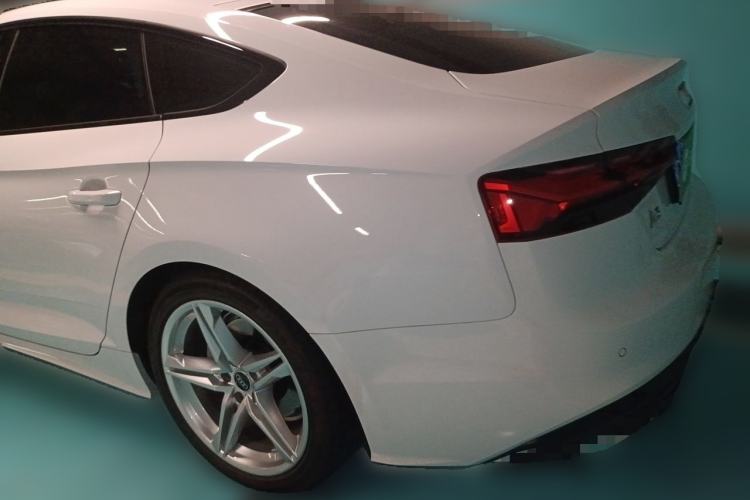 Used Audi A5 2024 Sportback 40 TFSI Fashionable and Dynamic Model Rear Left 45 Deg