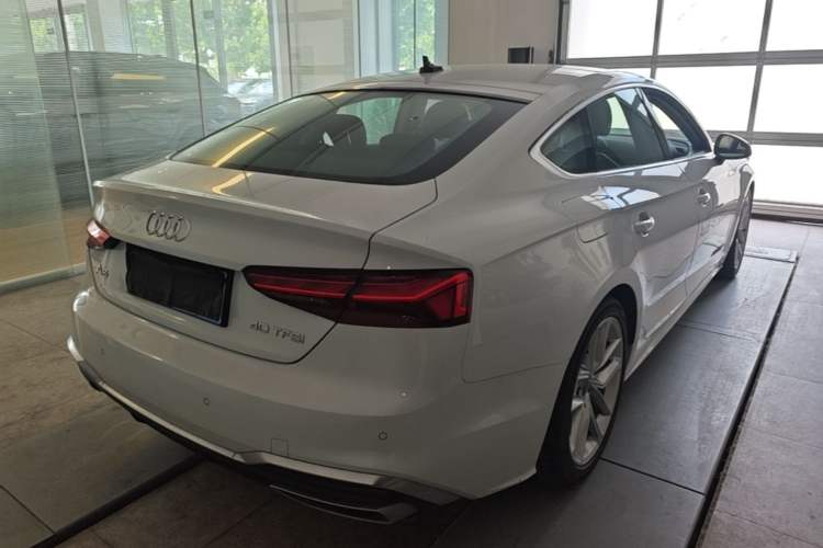 Used Audi A5 2024 Sportback 40 TFSI Fashionable and Dynamic Model Rear Right 45 Deg